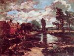 欧洲12-19世纪油画四_CONSTABLE, John - Flatford Mill from a Lock on the Stour